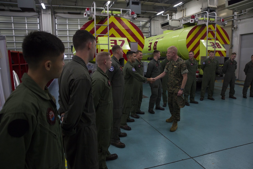 Commanding general of Marine Corps Installations Pacific tours MCAS Iwakuni