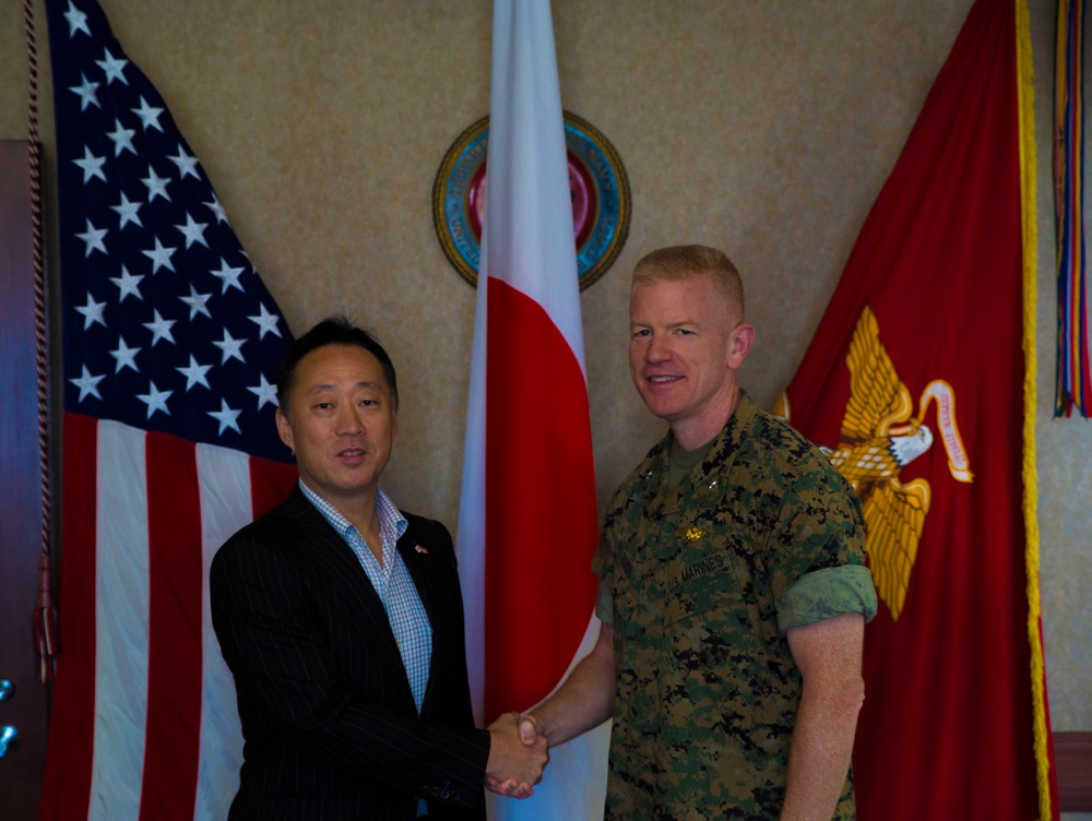 Commanding general of Marine Corps Installations Pacific tours MCAS Iwakuni