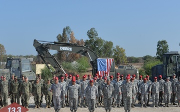 9/11 commemoration during an Exercise Related Construction in Israel