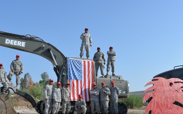 9/11 Commemoration ceremony during an Exercise Related Construction in Israel