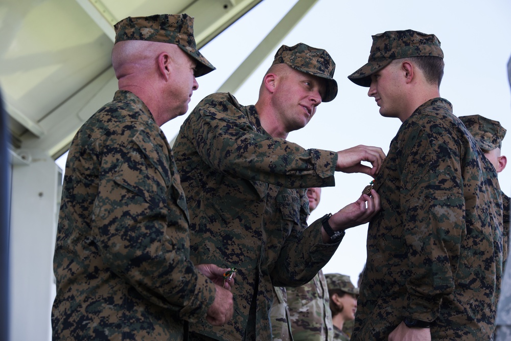 U.S. Marines with SPMAGTF-SC recognized for heroic efforts