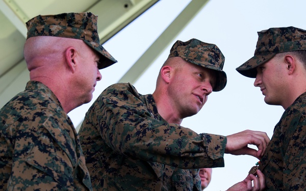 U.S. Marines with SPMAGTF-SC recognized for heroic efforts