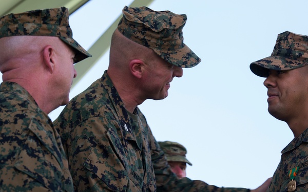 U.S. Marines with SPMAGTF-SC recognized for heroic efforts