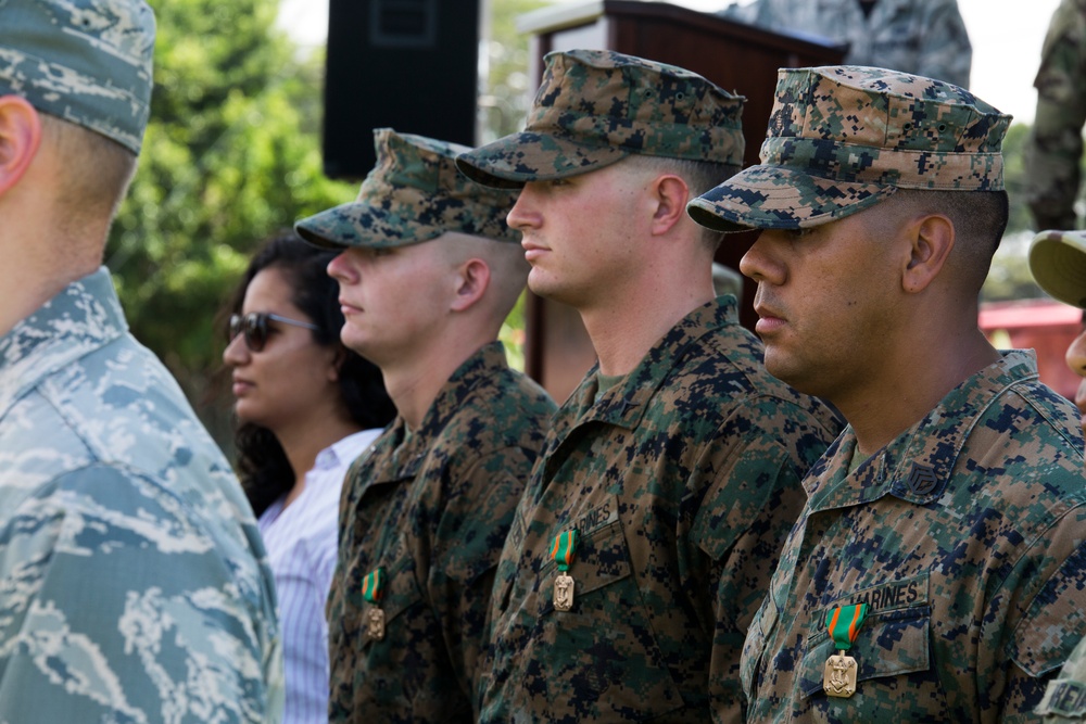 U.S. Marines with SPMAGTF-SC recognized for heroic efforts