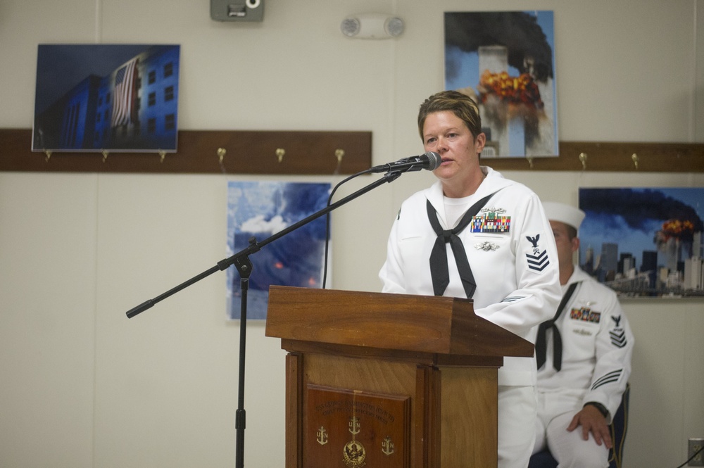 USS George Washington Hosts 9/11 Remembrance ceremony