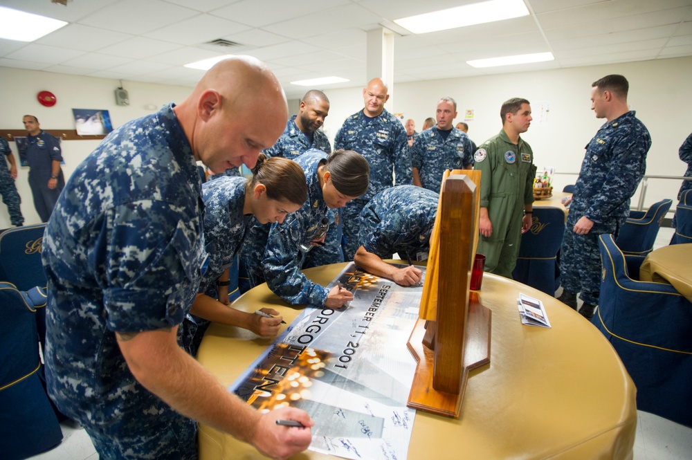 USS George Washington Hosts 9/11 Remembrance ceremony