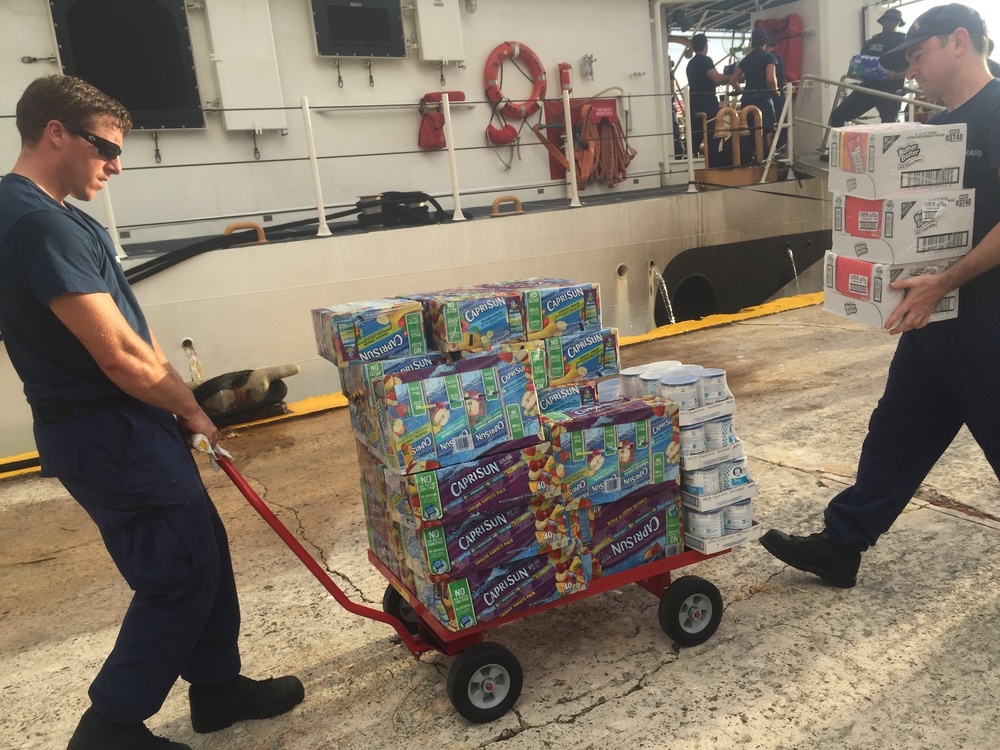 Coast Guard cutter crews bring supplies, other needed items to U.S. Virgin Islands