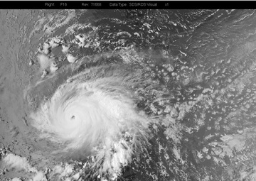 6 SOPS shows Hurricane Irma from space