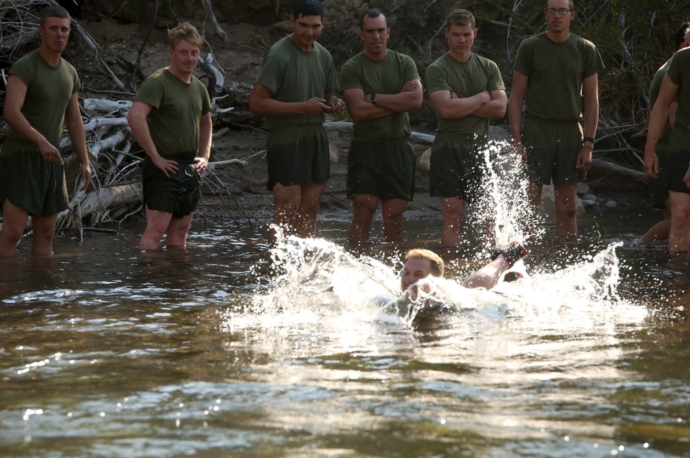 DVIDS Images Marines practice stream crossing techniques at
