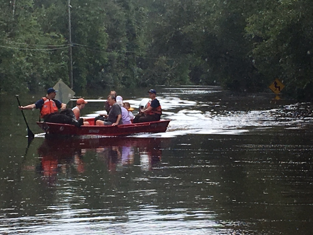 Coast Guard Flood Punt Teams conduct Hurricane Irma rescue operations