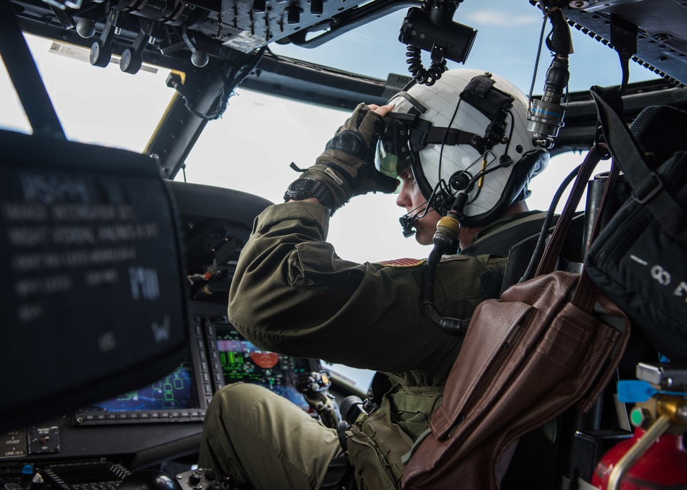 Stennis Conducts Helicopter Operations