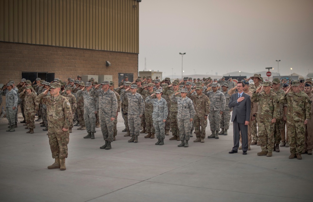 Deployed U.S., Coalition personnel honor 9/11