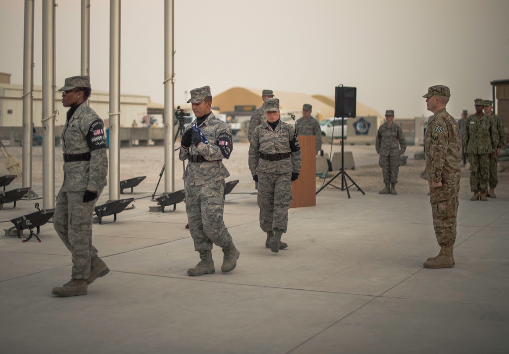 Deployed U.S., Coalition personnel honor 9/11