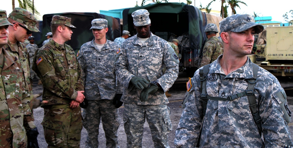 53rd Infantry Brigade Combat Team, Brigade Engineer Battalion prepares to clear debris around Mariner Hospital