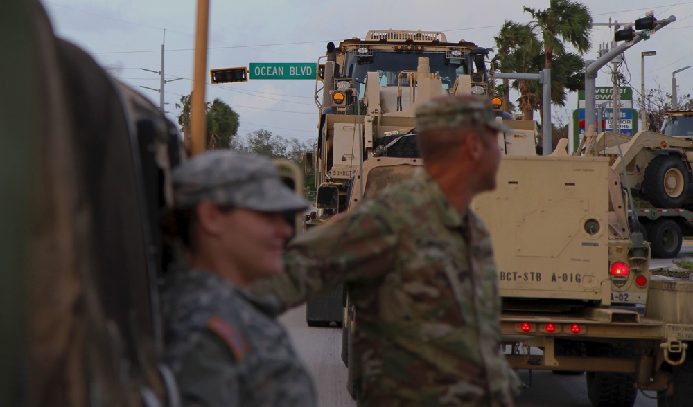 53rd Infantry Brigade Combat Team, Brigade Engineer Battalion prepares to conduct route clearance along US-1