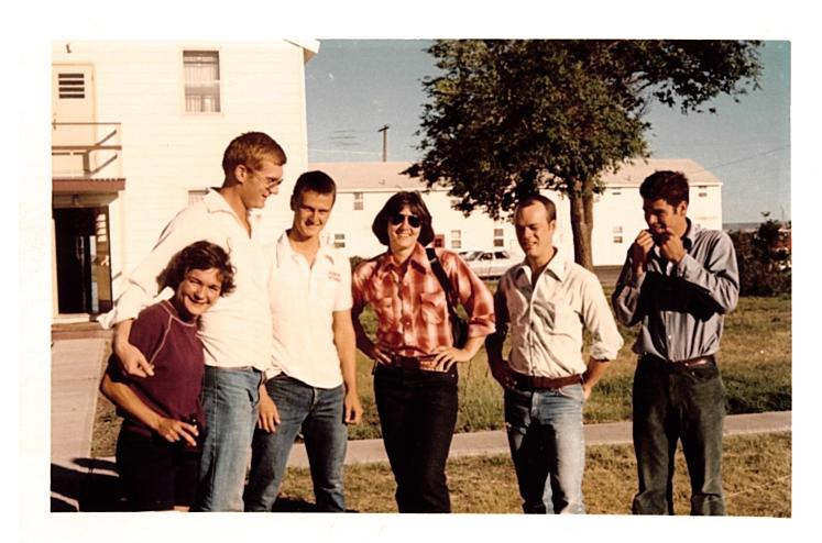 Liz Russell and classmates
