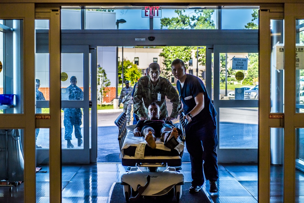 Realistic training takes center stage during regional mass casualty exercise at Belvoir Hospital.