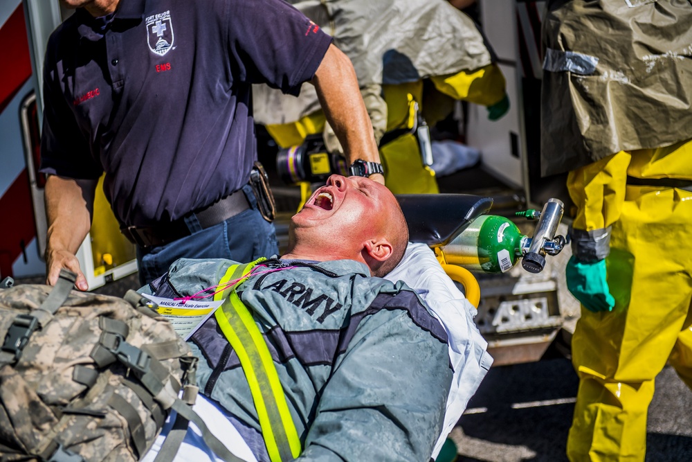 Realistic training takes center stage during regional mass casualty exercise at Belvoir Hospital.