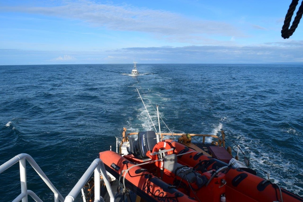 Coast Guard tows disabled vessel, crew to Yakutat, Alaska