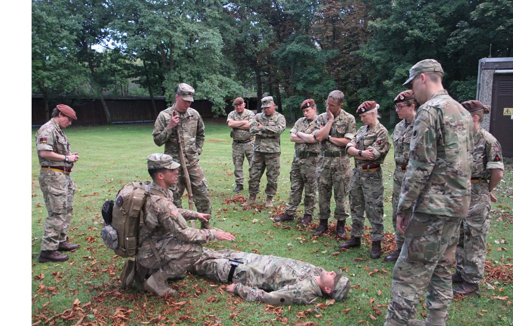 Michigan Army National Guard Medics and Physician’s Assistants Exchange Ideas and Methods with their British Counterparts