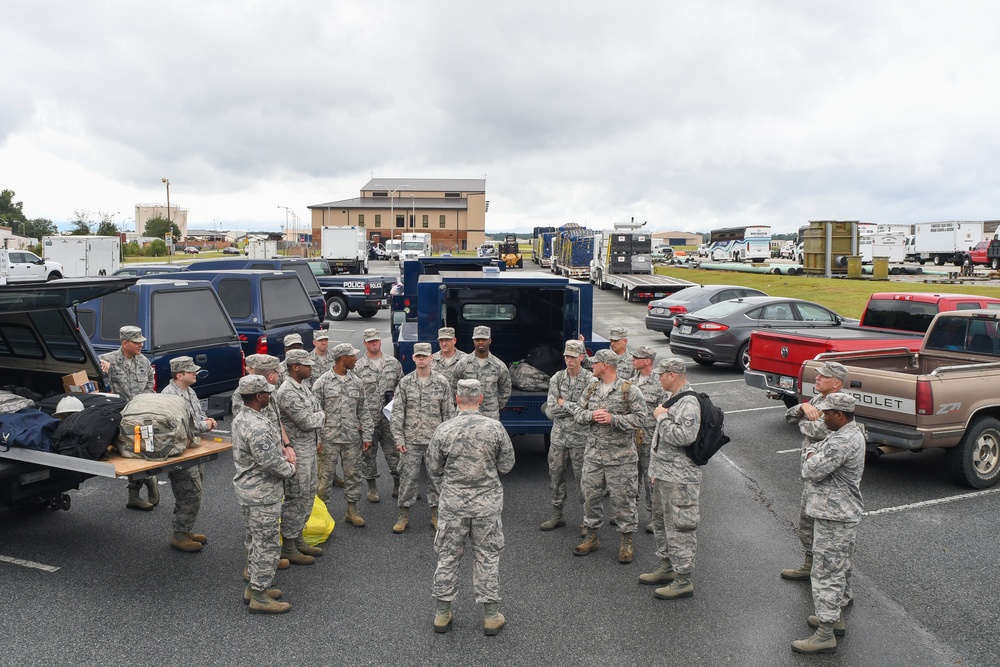 Georgia Air Guard members of the 202d EIS, 116 SFS, and 116 MXG deploy for Hurricane Irma relief