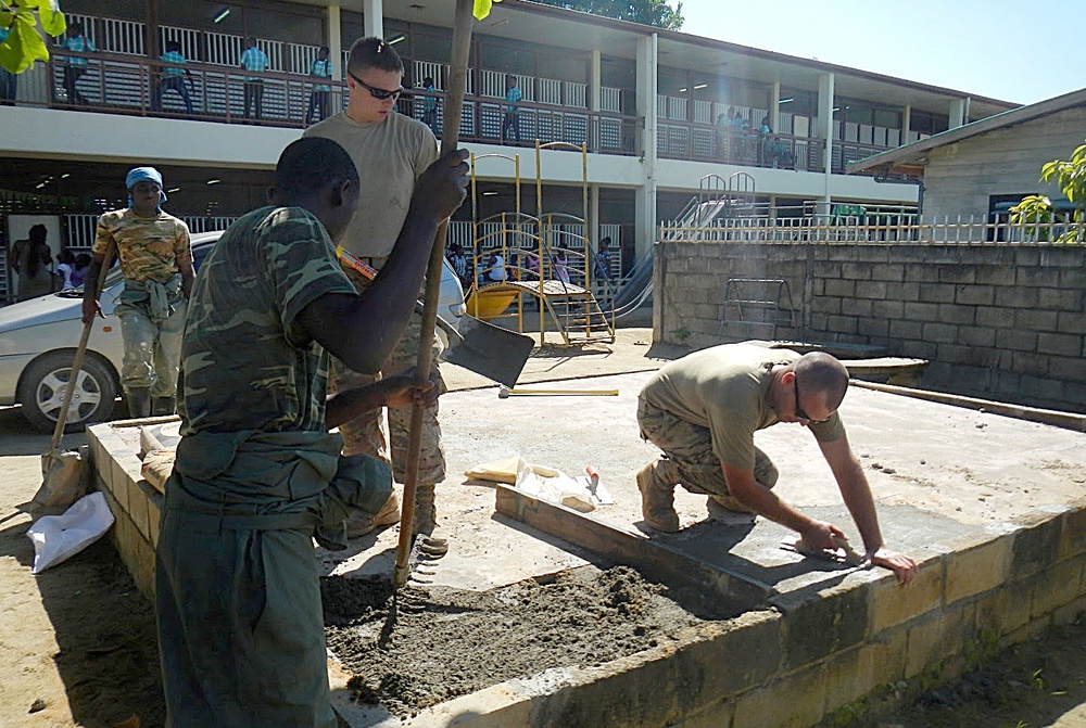 SD Guard, Suriname engineers partner together to renovate school