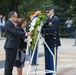 President of the Republic of the Marshall Islands, H.E. Hilda C. Heine, Participates in a Public Wreath-Laying Ceremony at Arlington National Cemetery