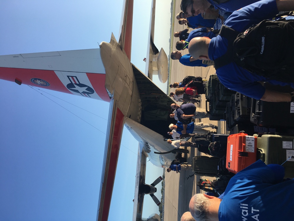 Coast Guard Air Station Clearwater HC-130 aircrew supports Hurricane Irma relief