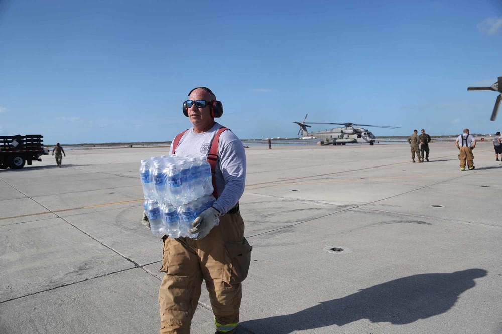 Sailors and Marines stage for relief efforts in Key West