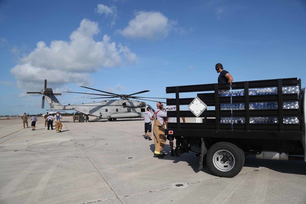 Sailors and Marines stage for relief efforts in Key West
