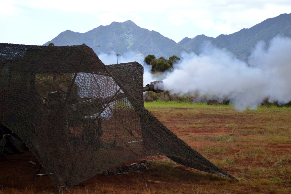 New Zealand, US artillerists fire during Bronco Strike