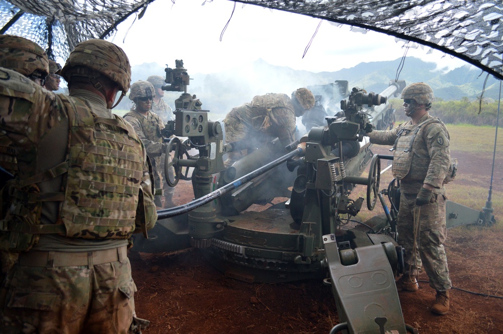 New Zealand, US artillerists fire during Bronco Strike