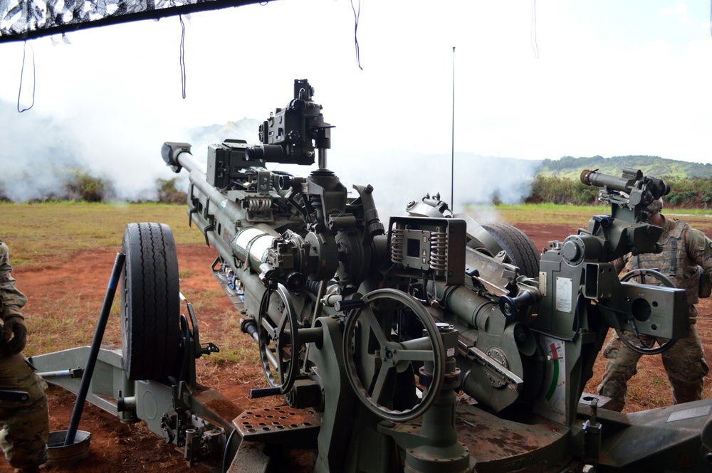 New Zealand, US artillerists fire during Bronco Strike
