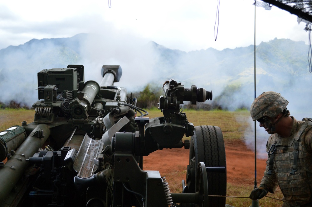 New Zealand, US artillerists fire during Bronco Strike