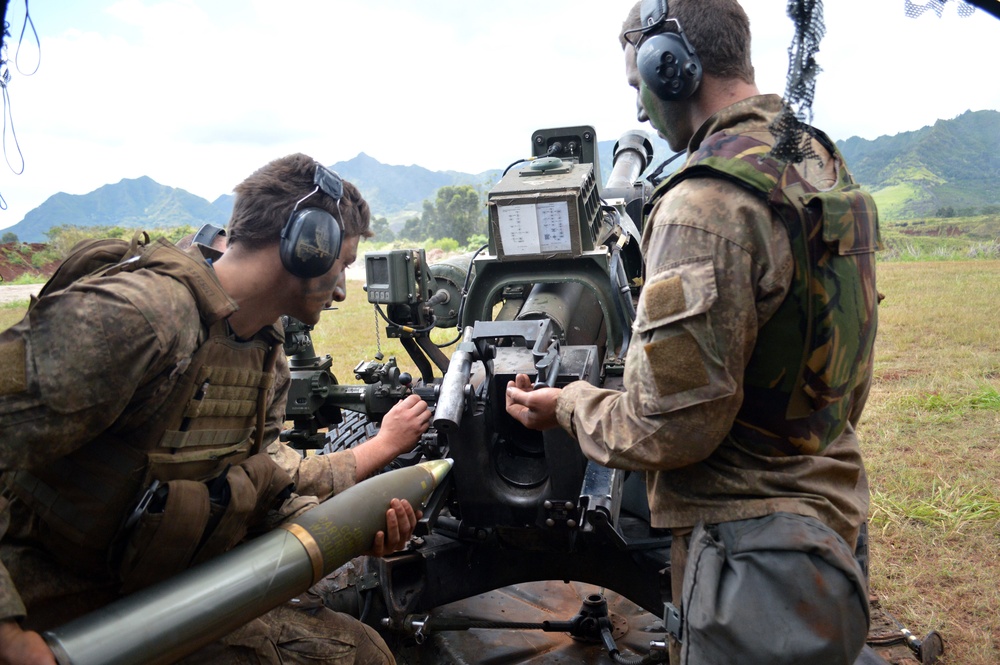 New Zealand, US artillerists fire during Bronco Strike