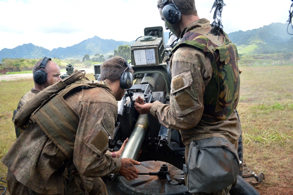 New Zealand, US artillerists fire during Bronco Strike