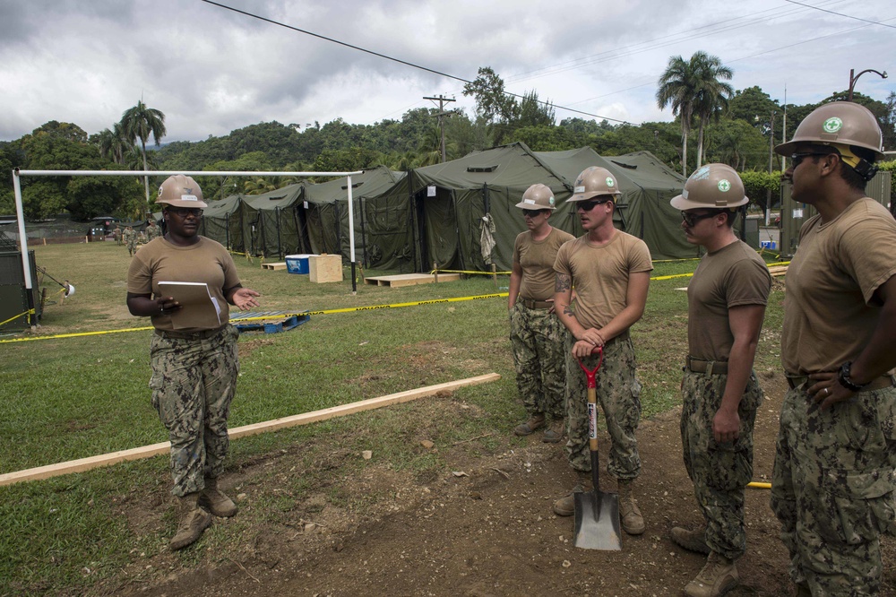 SPS 17 Seabees Replace Sidewalk at Guatemalan Naval Base