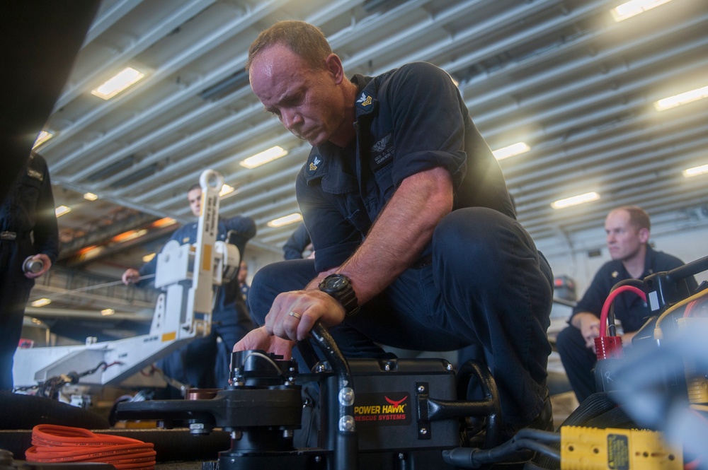 USS America Sailors rehearse damage control tactics