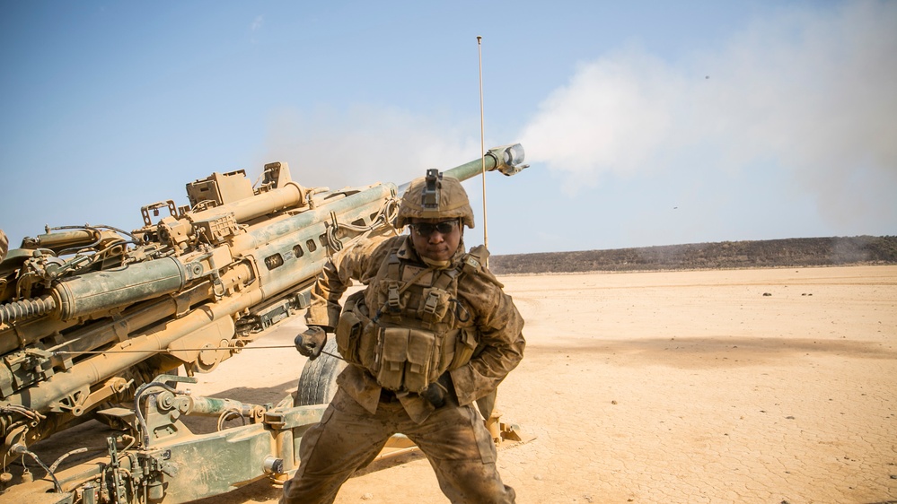 15th MEU's Battery participates in Alligator Dagger's Fire Support Coordination Exercise
