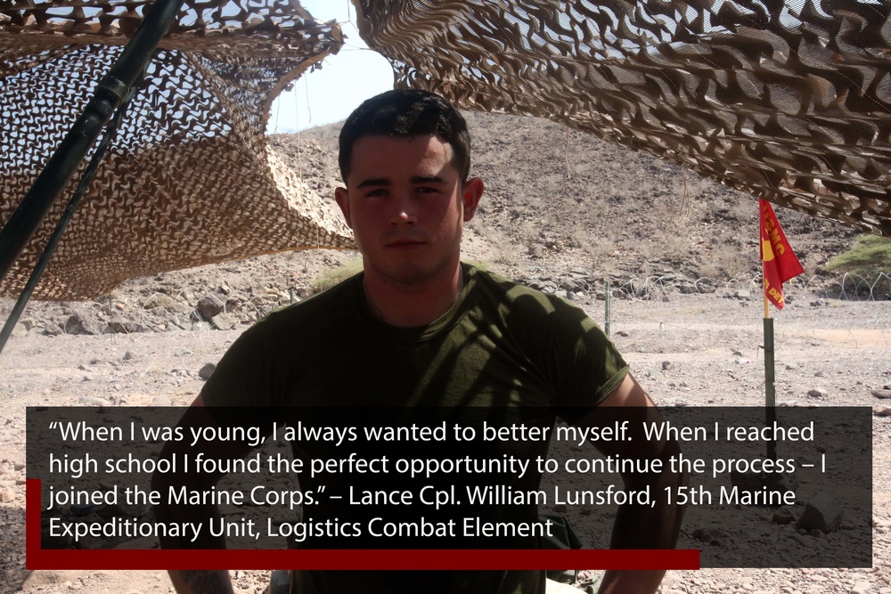 Lance Cpl. William Lunsford is partipating in Alligator Dagger and shares #WhyTheMarines