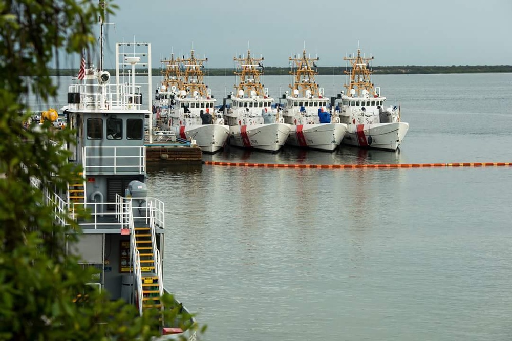 Coast Guard cutters at Guantanamo Bay, Cuba