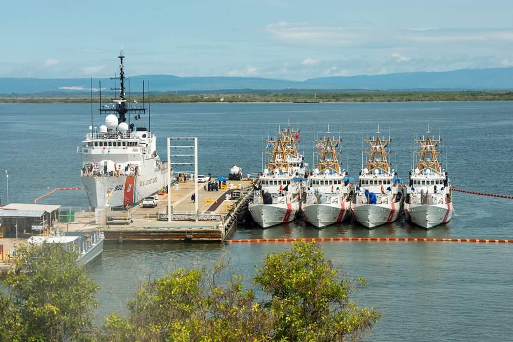 Coast Guard cutters at Guantanamo Bay, Cuba