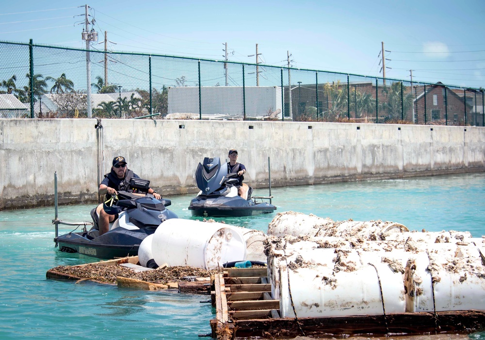 Survey Inspectors Clear Debris in Key West Following Hrricane Irma