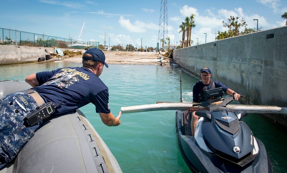 Survey Inspectors Clear Debris in Key West Following Hrricane Irma