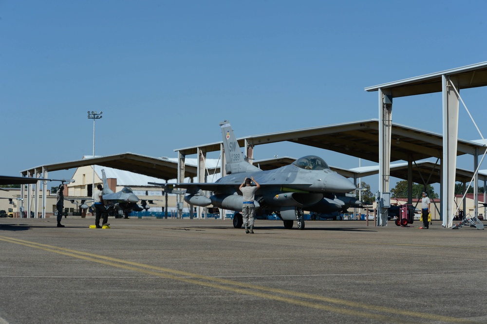 Barksdale provides shelter for evacuated Airmen, aircraft