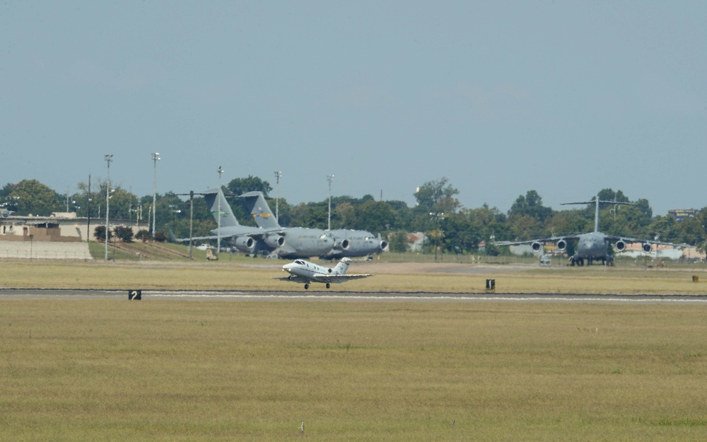 Barksdale provides shelter for evacuated Airmen, aircraft