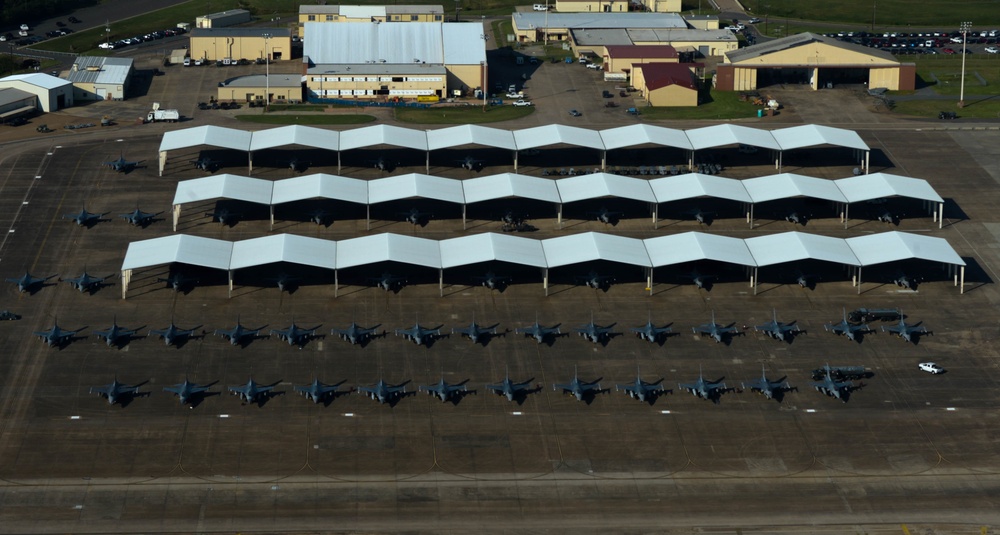Barksdale Provides Shelter for Airmen, Aircraft