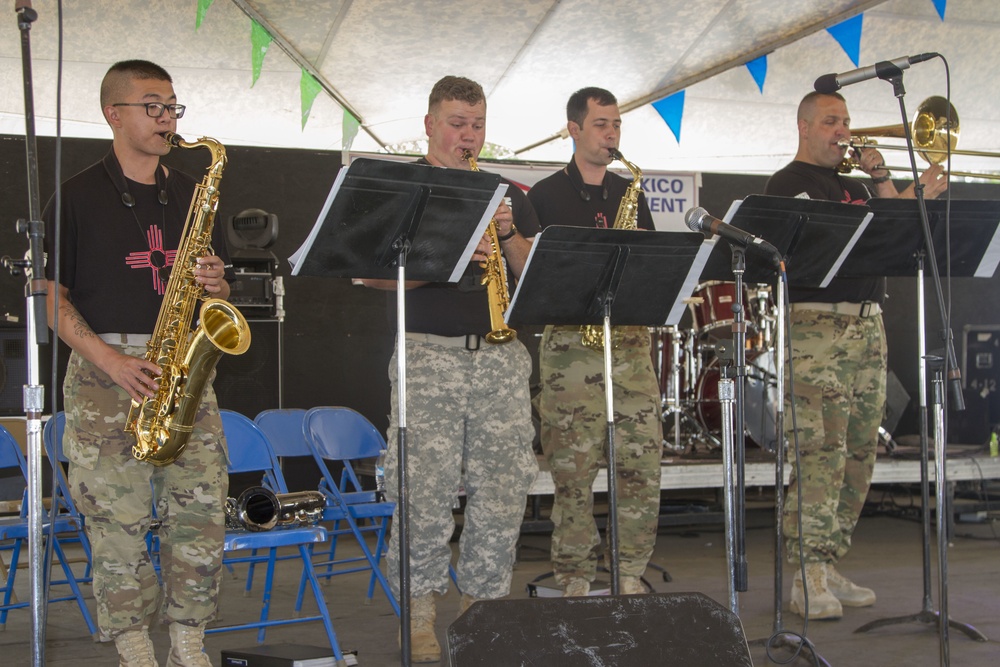 44th Army Band saxophone ensemble plays at NM State Fair