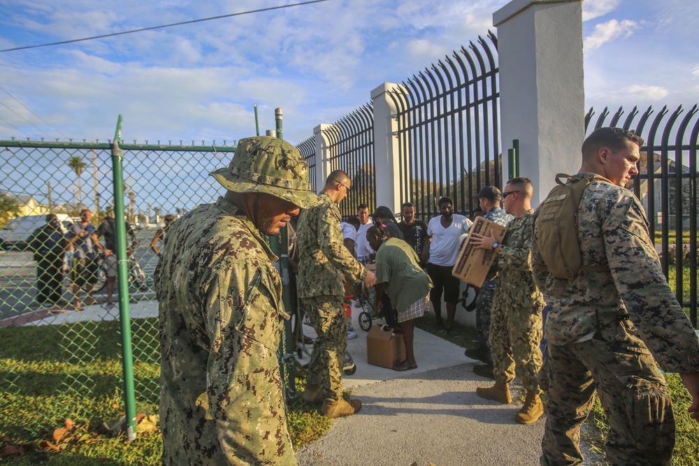 Marines and Sailors begin relief efforts in Key West