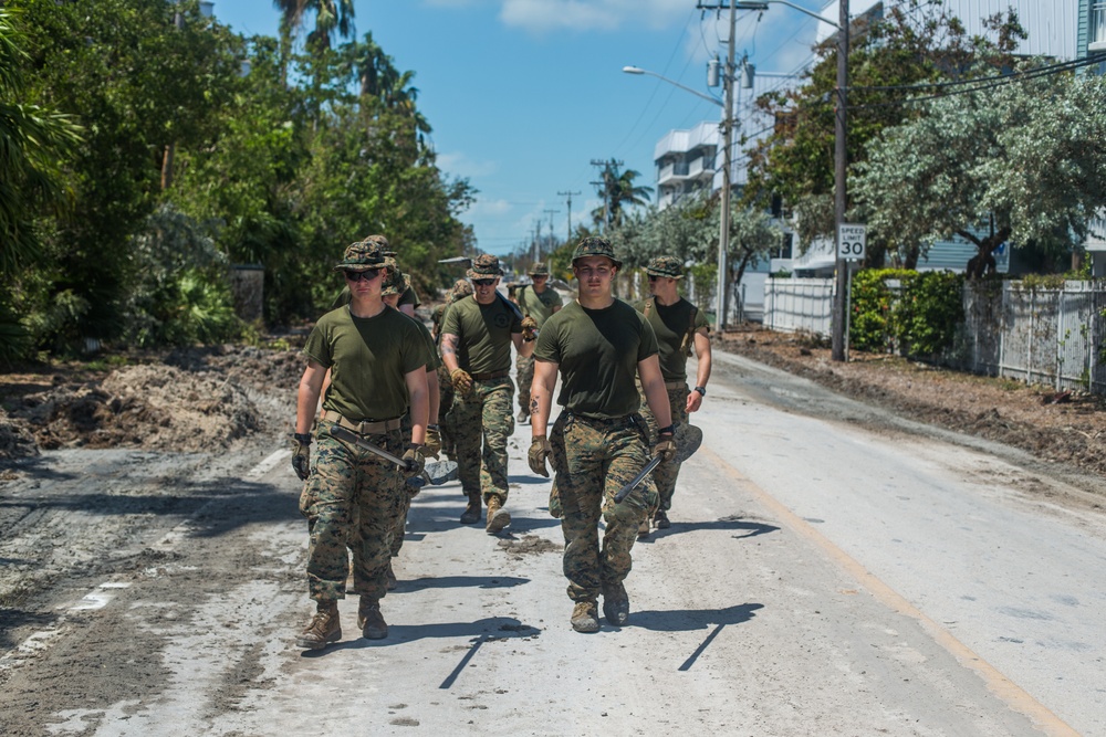 BLT 2/6 Cleans Key West Streets